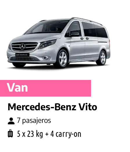 Mercedes Benz Vito para traslados